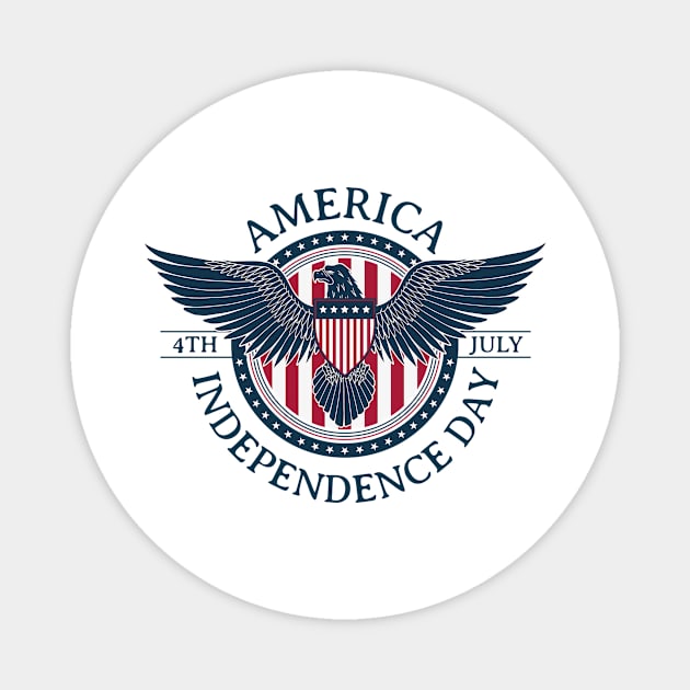 America Independence Day Magnet by KOTYA